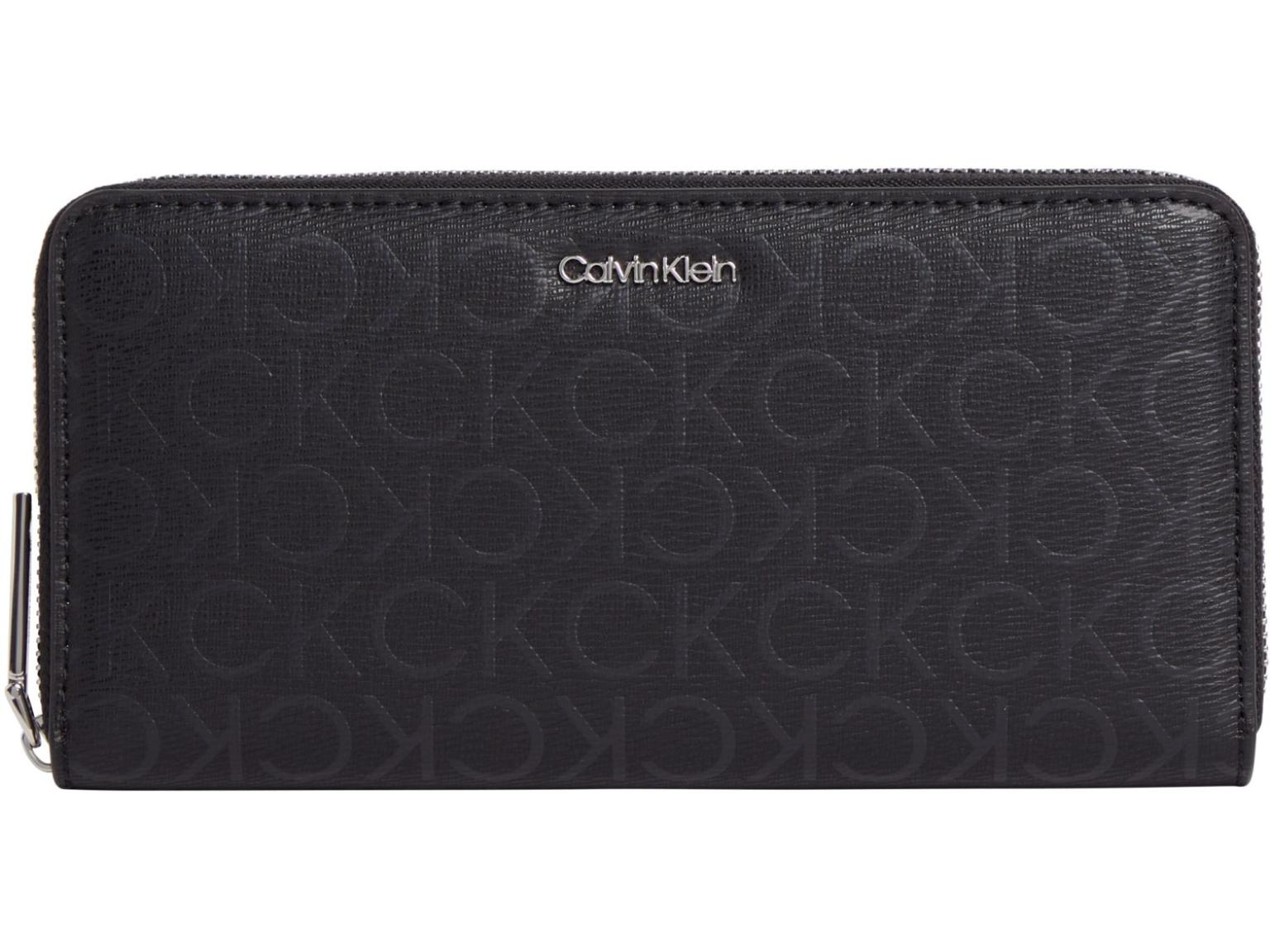 Calvin Klein Damenportmonee mit Logoprint Schwarz Must Wallet LG