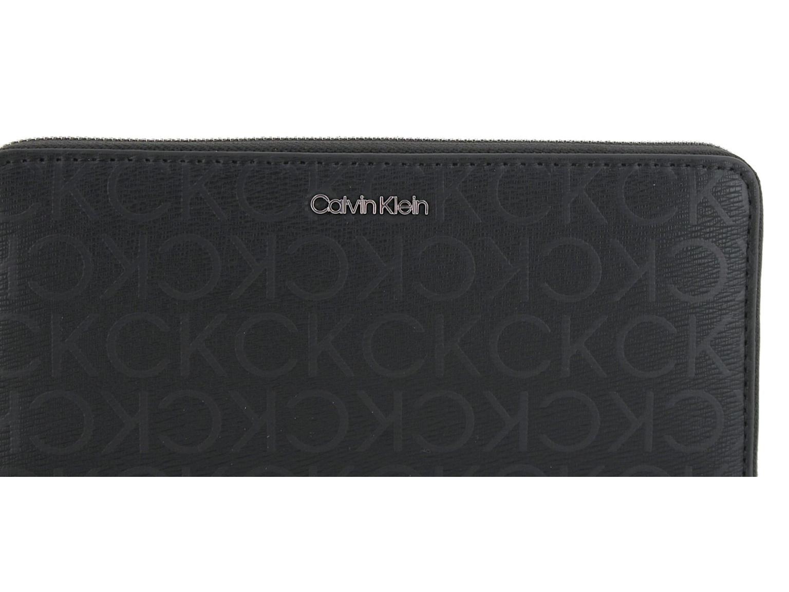 Calvin Klein Damenportmonee mit Logoprint Schwarz Must Wallet LG