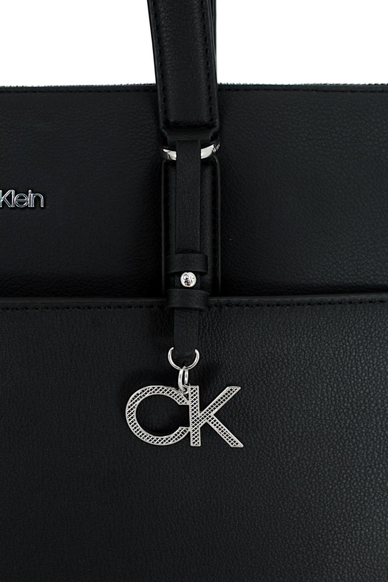 Calvin Klein Damenshopper Cognac CK Must Shopper LG W/Slip Pocket Braun