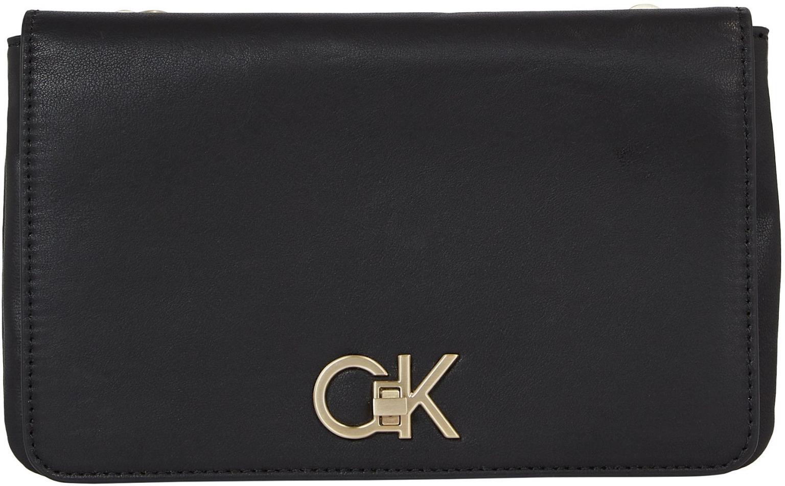 Calvin Klein Double Schultertasche Re-Lock schwarz Gusett