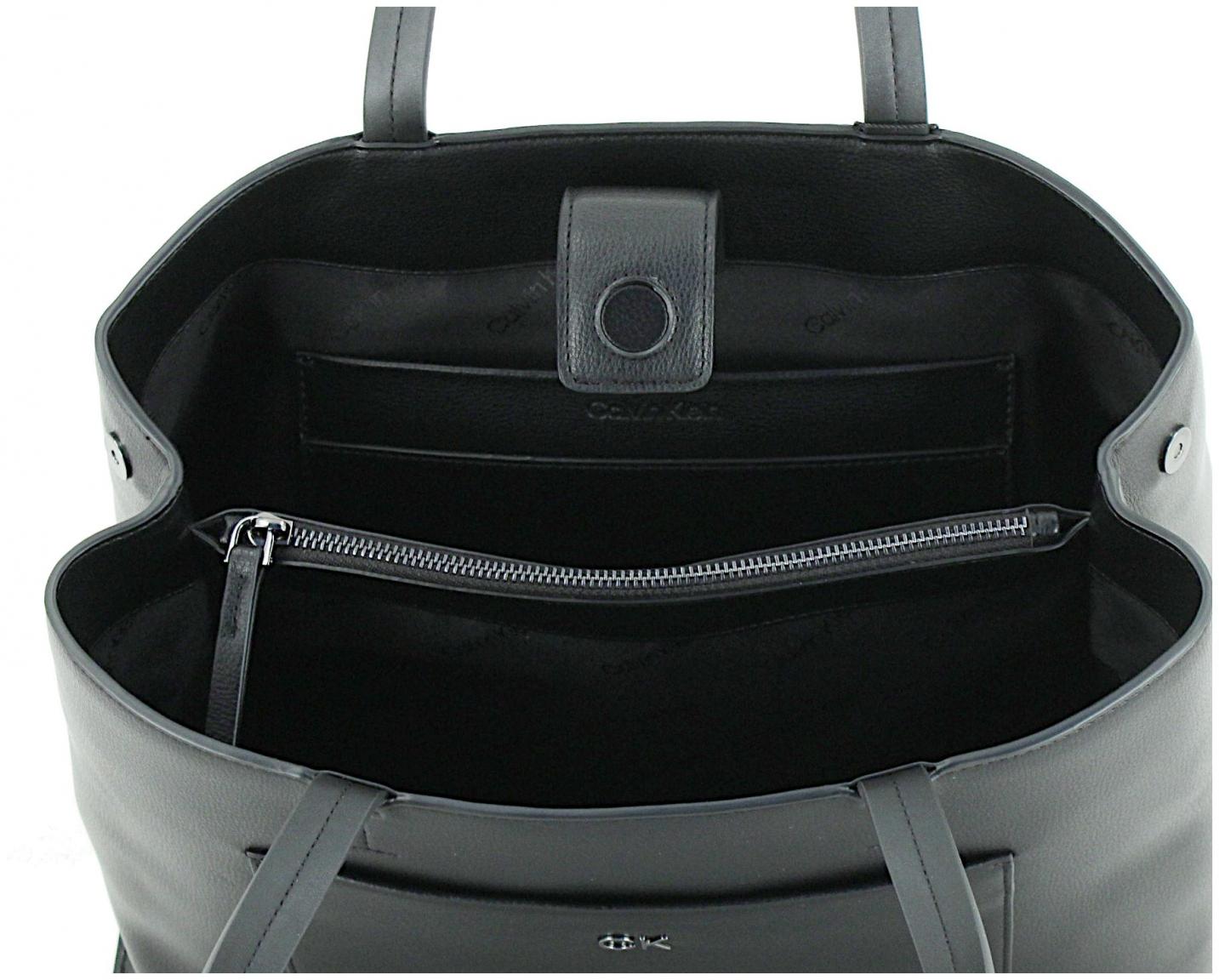 Calvin Klein Henkeltasche Chanterelle dunkelbeige Medium Tote Pebble Daily