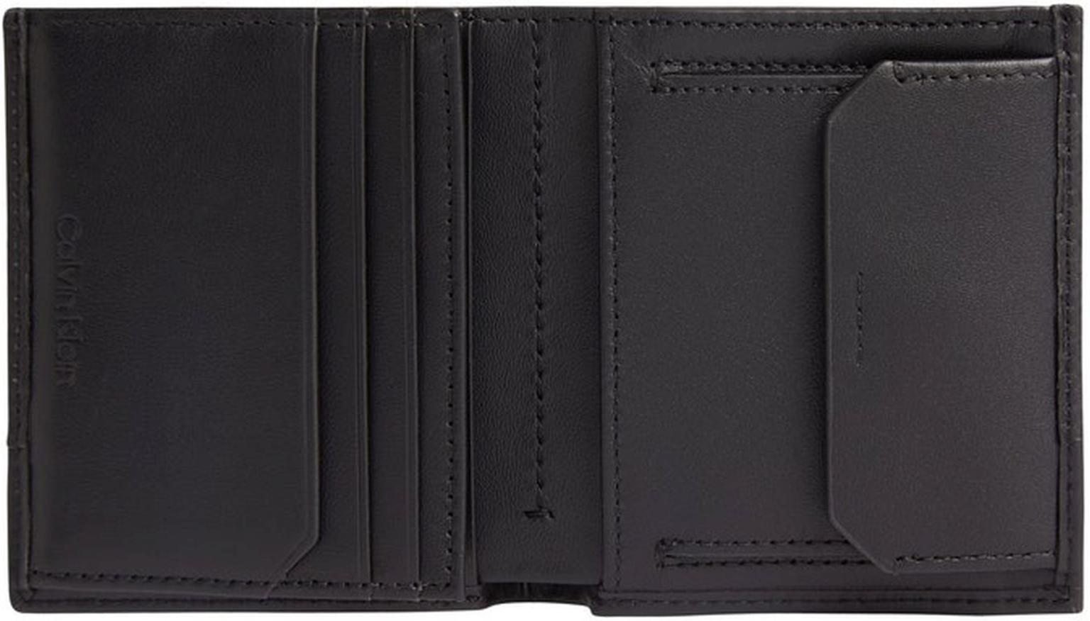 Calvin Klein Hochformat Börse Herren Duo Stitch Trifold Black