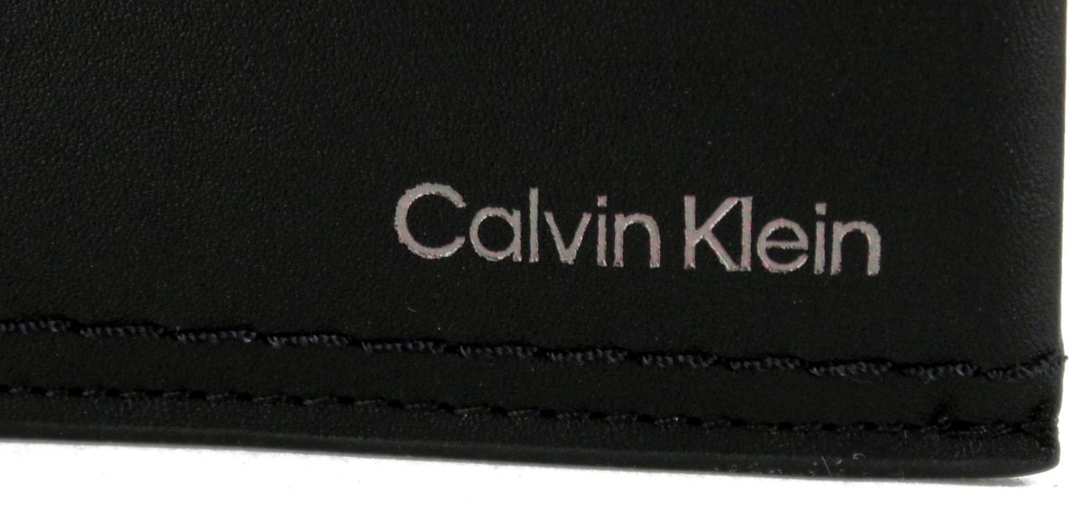 Calvin Klein Hochformat Börse Herren Duo Stitch Trifold Black