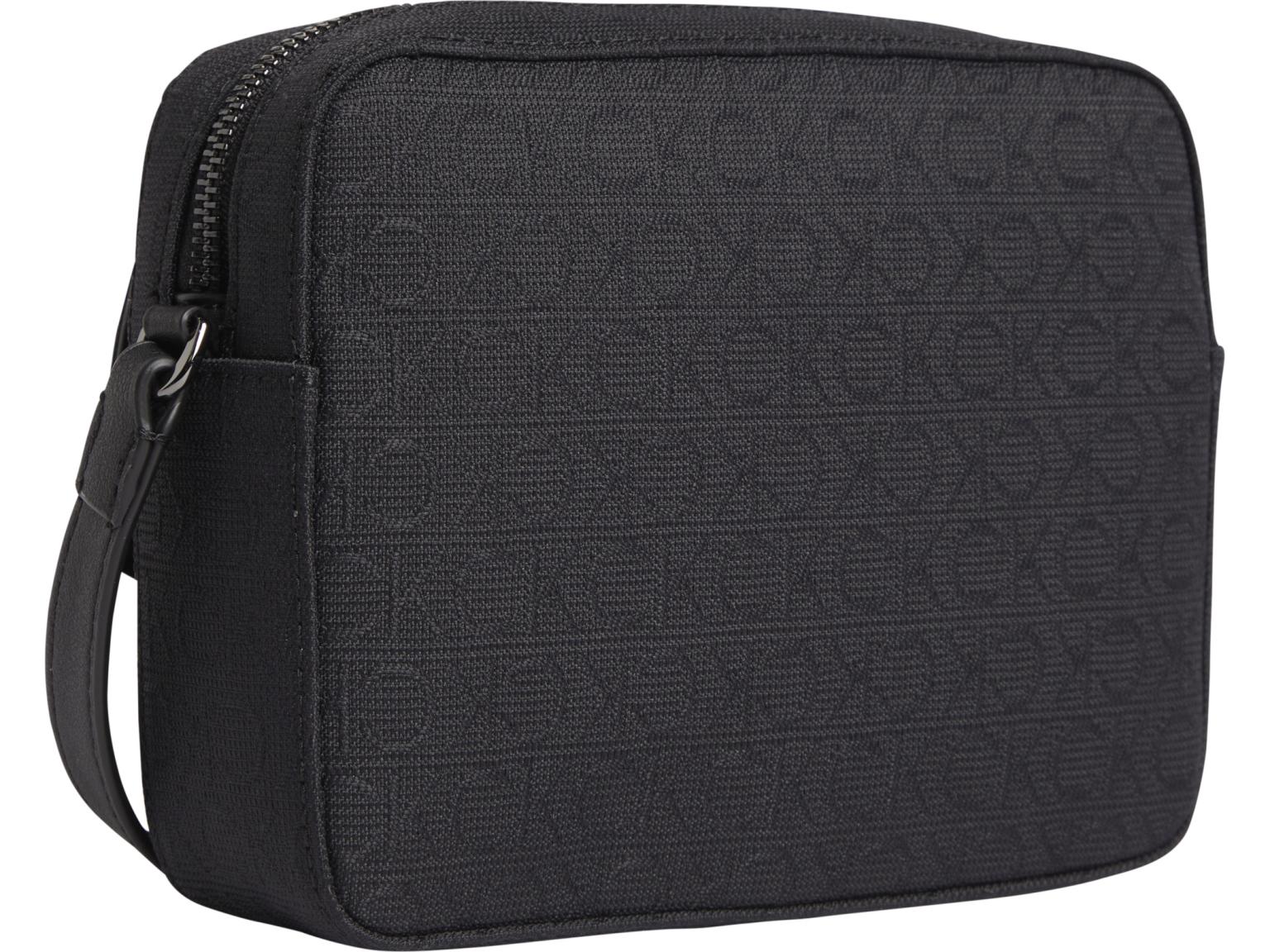 Calvin Klein Jacqard Crossovertasche Re-Lock Camera Bag schwarz