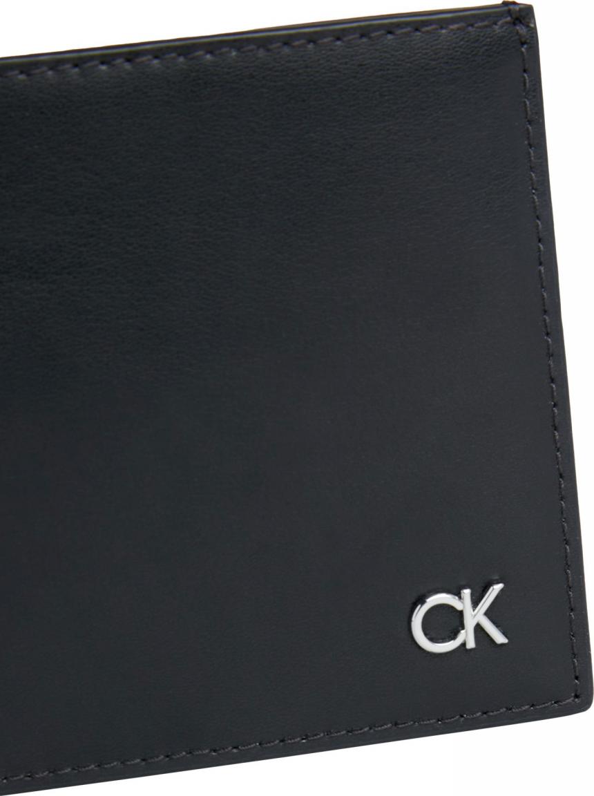Calvin Klein Metal Bifold Scheintasche Herren Black