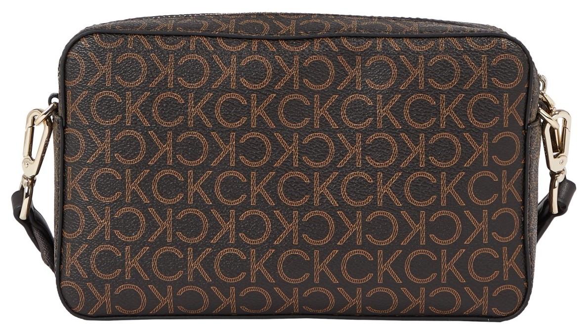 Calvin Klein Umhängetasche CK Must Brown Mono Logoprint dunkelbraun