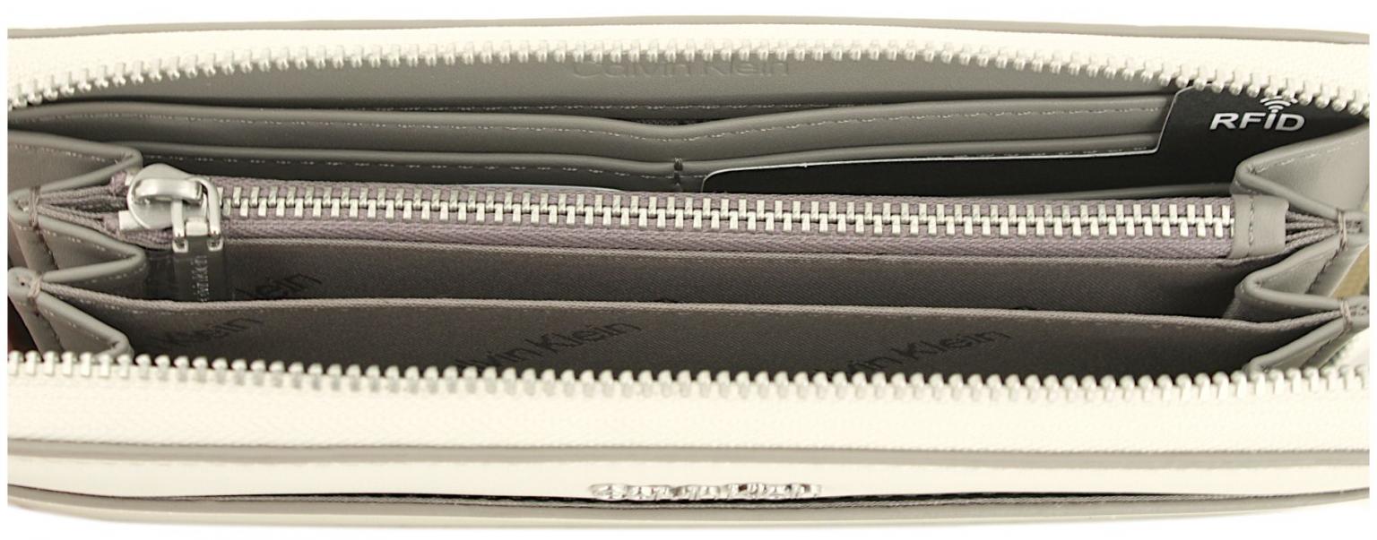 Calvin Klein Zippbörse Bicolor Taupe Must Wallet