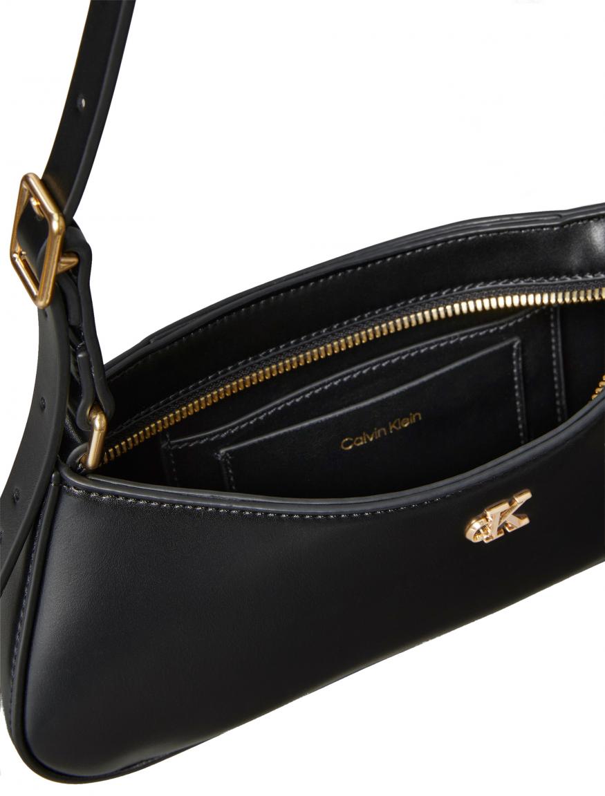 Calvin Klein schmale Abendtasche schwarz CK Shoulder klassisch
