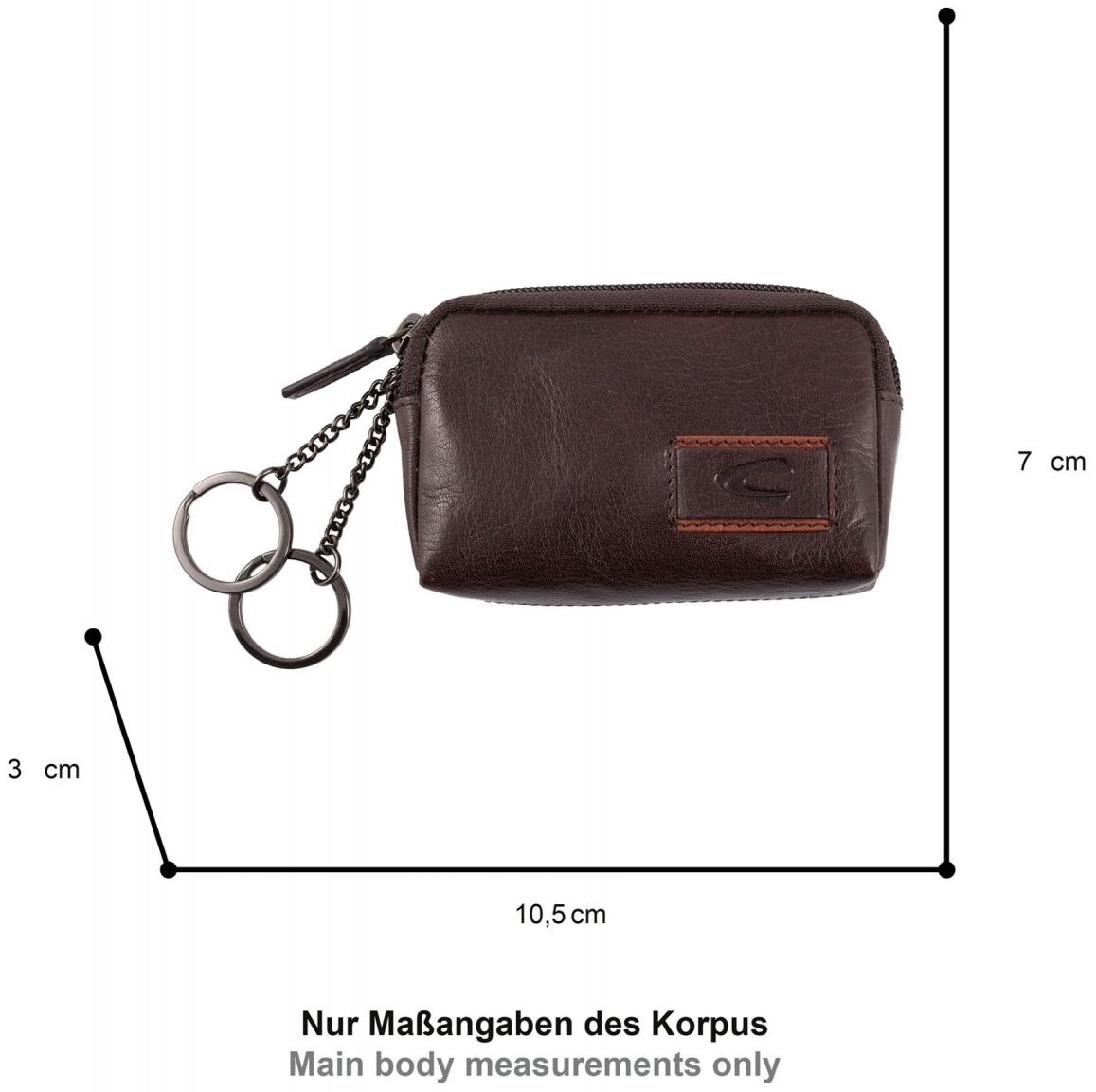 Camel Actice breite Schlüsseltasche Panama Leder Braun