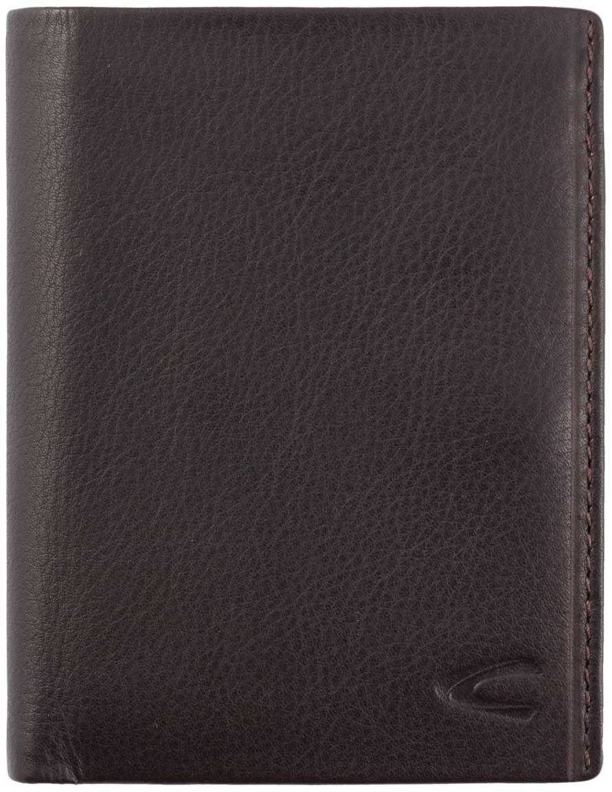 Camel Active Atlanta Lederbörse Herren Brown genarbtes Leder