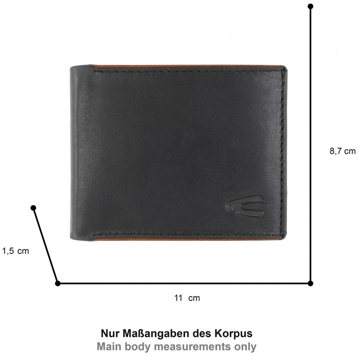 Camel Active Black Miniwallet Herren Cruise Black 