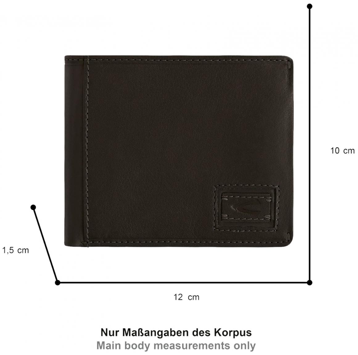 Camel Active Dust Herrenbörse Dust Leder schwarz