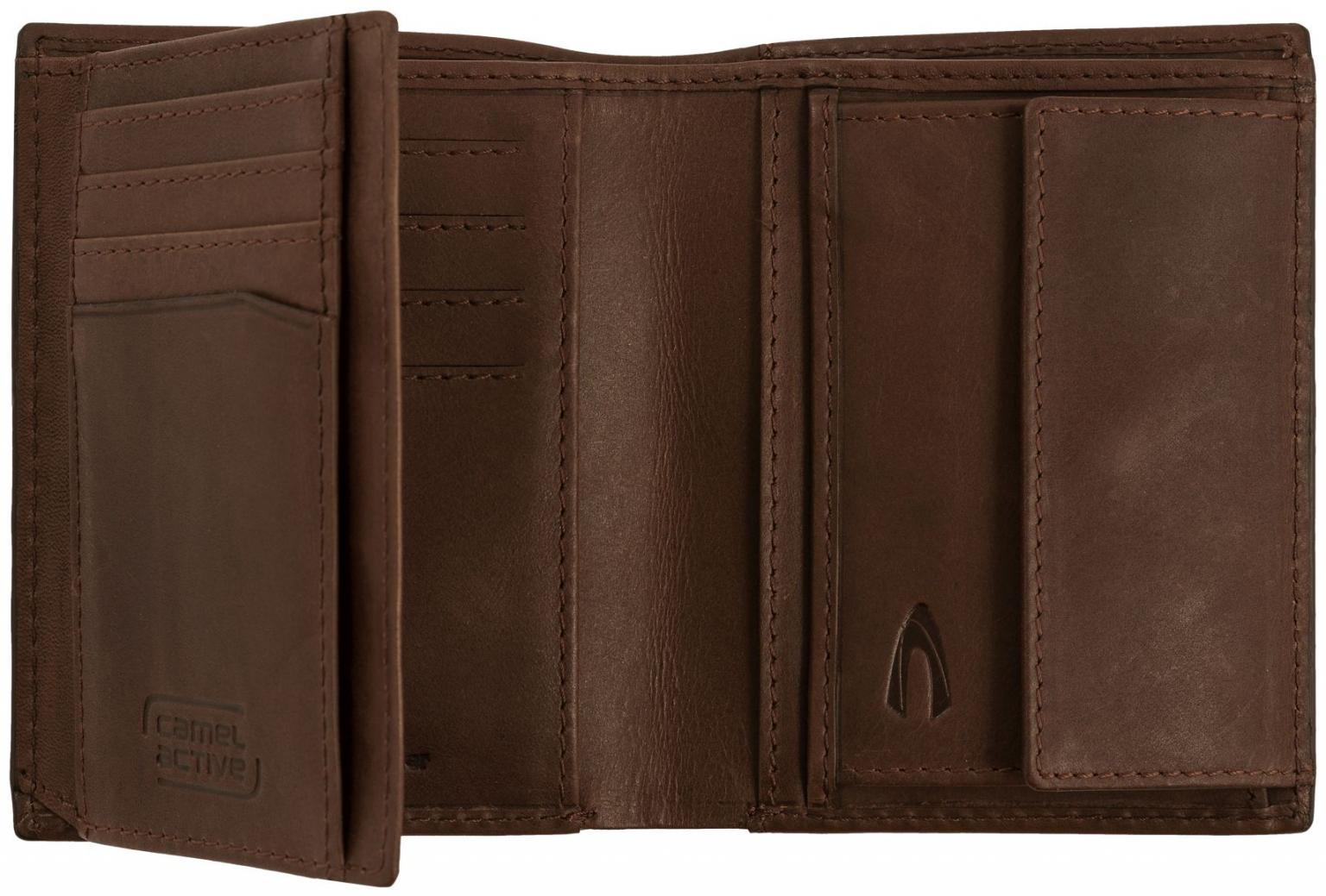 Camel Active Hochformatböse Leder Cognac RFID Schutz