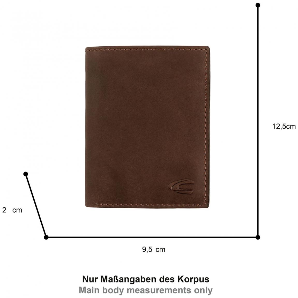 Camel Active Hochformatböse Leder Cognac RFID Schutz
