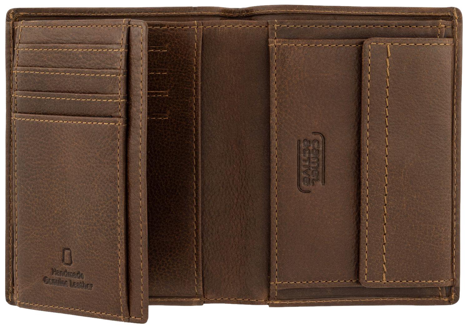 Camel Active Lederbörse Herren Hochformat Cognac Bilbao