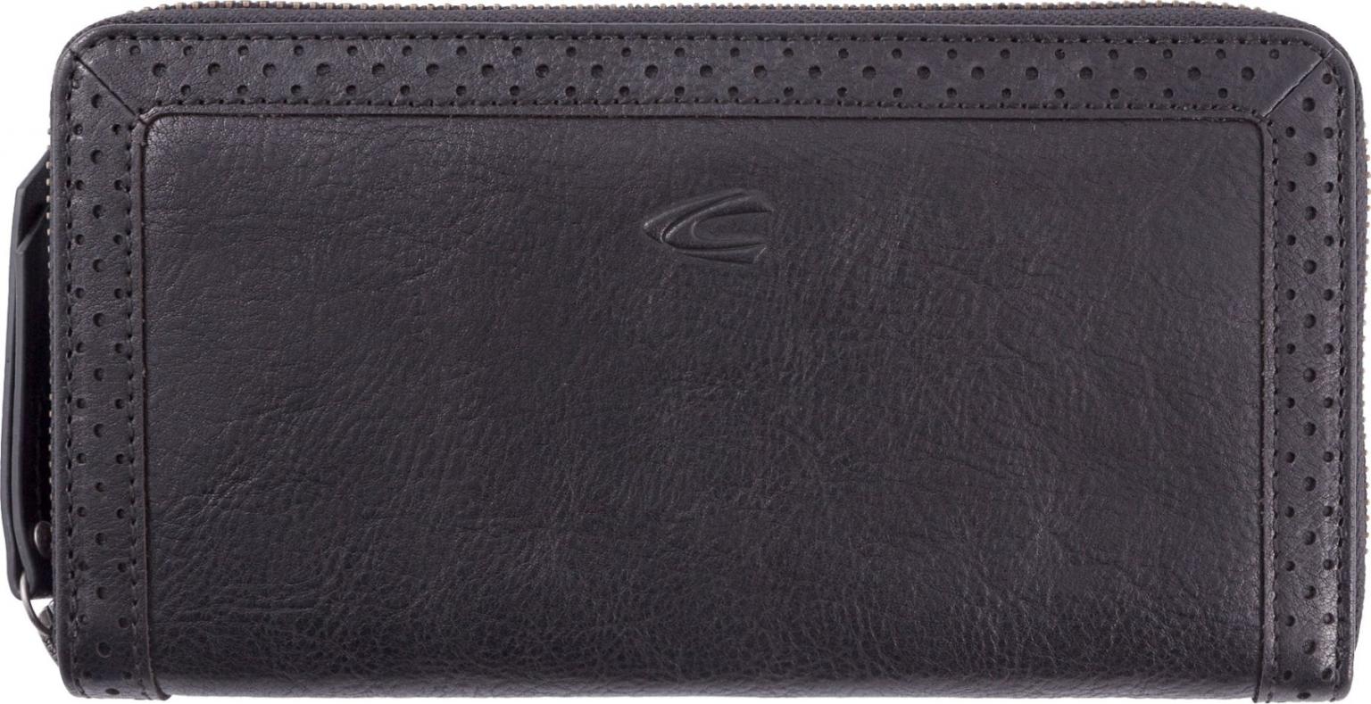 Camel Active Zip Wallet Talara Long Black Lasercut 