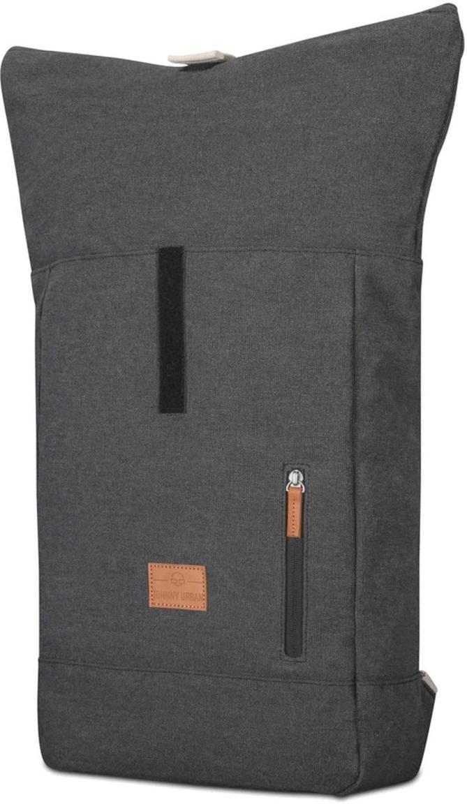 Canvas Rucksack Anthracite meliert Adam Medium Johnny Urban wasserabweisend Rolltop