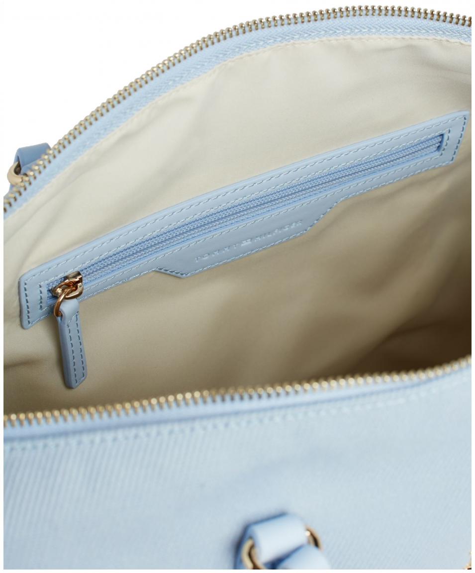 Canvas Tommy Hilfiger großer Shopper Poppy hellblau 