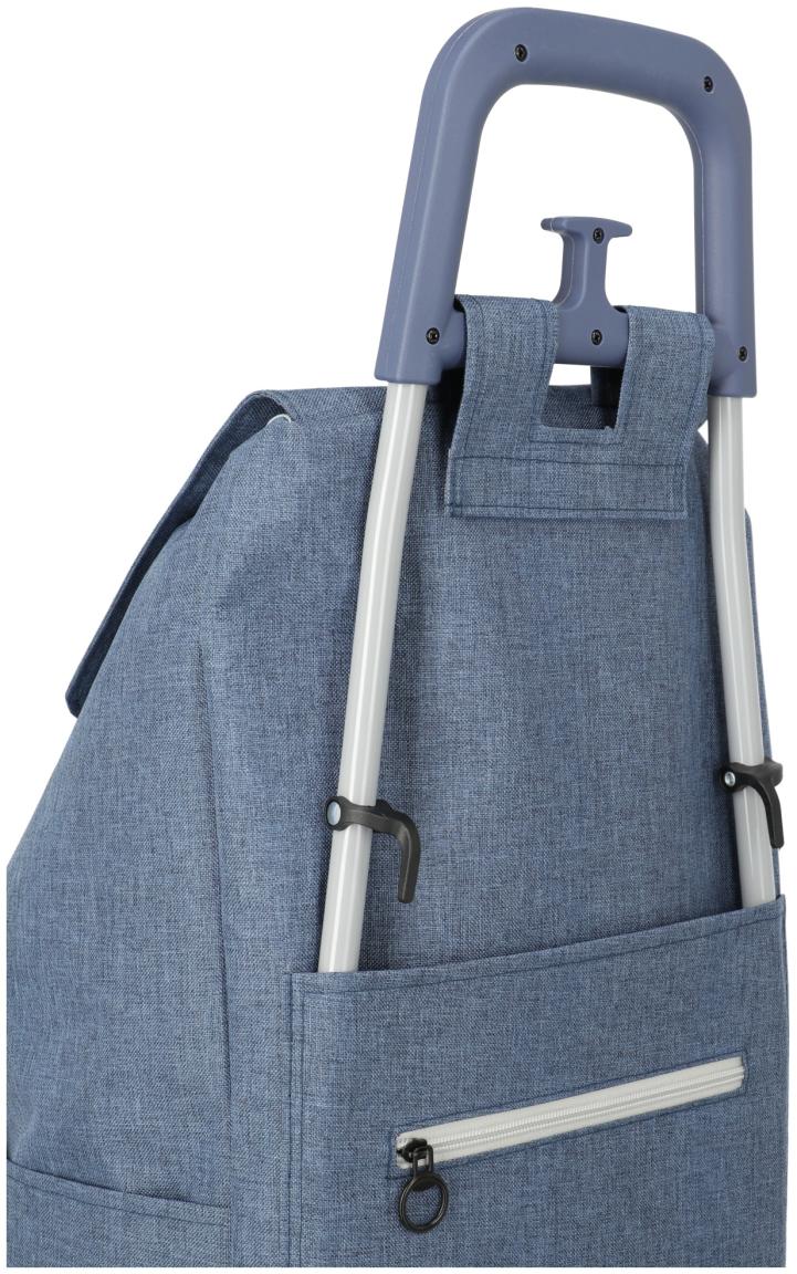 Capriccio Shopping Cart Einkaufskorb Trolley grau meliert