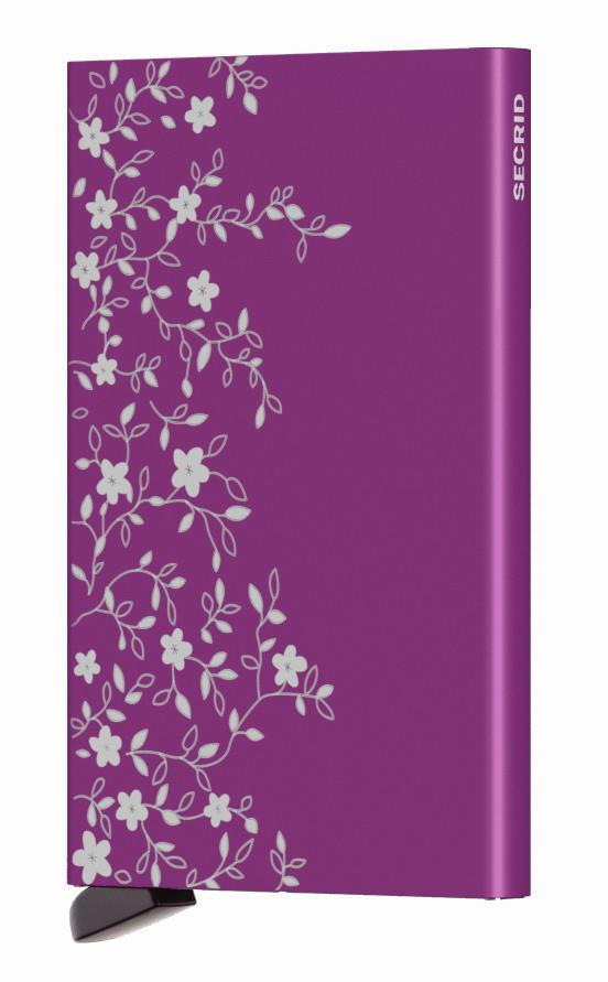Cardprotector Provence Violet Blumengravur lila RFID-Schutz