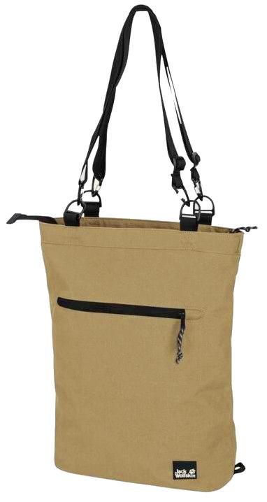 Casual Look 2in1 Freizeittasche Jack Wolfskin 365 Tote Bag Cookie Safari Braun