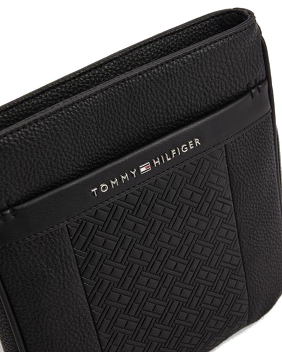 Central Mini Crossover Herrentasche Tommy Hilfiger Slim Markenprägung Black
