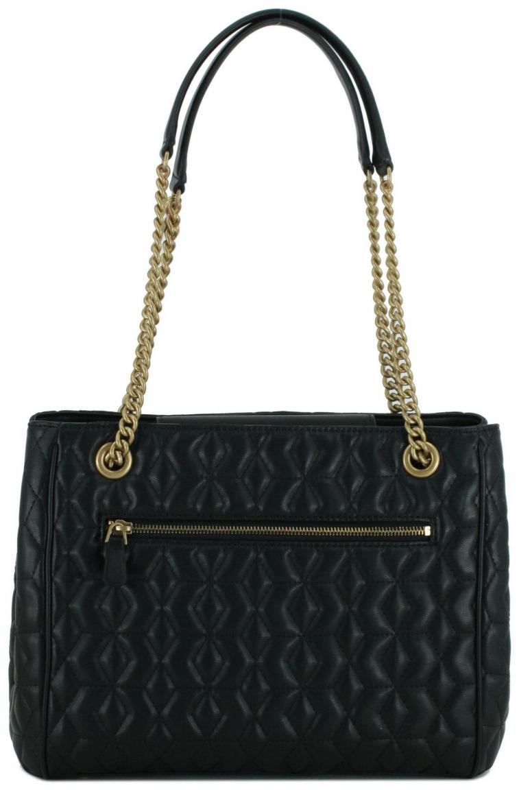 Chain Bag Guess Elenia Girlfriend Carryall schwarz gesteppt