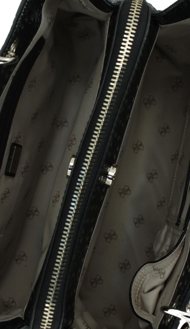 Chic Shine Black Guess Damenhenkeltasche schwarz