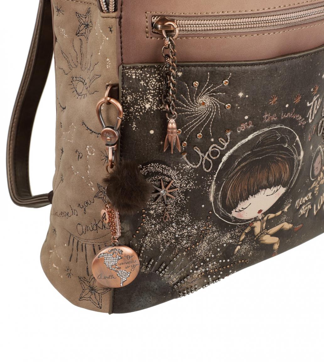 City-Rucksack Universe Space Stars & Planets Anekke Stickerei