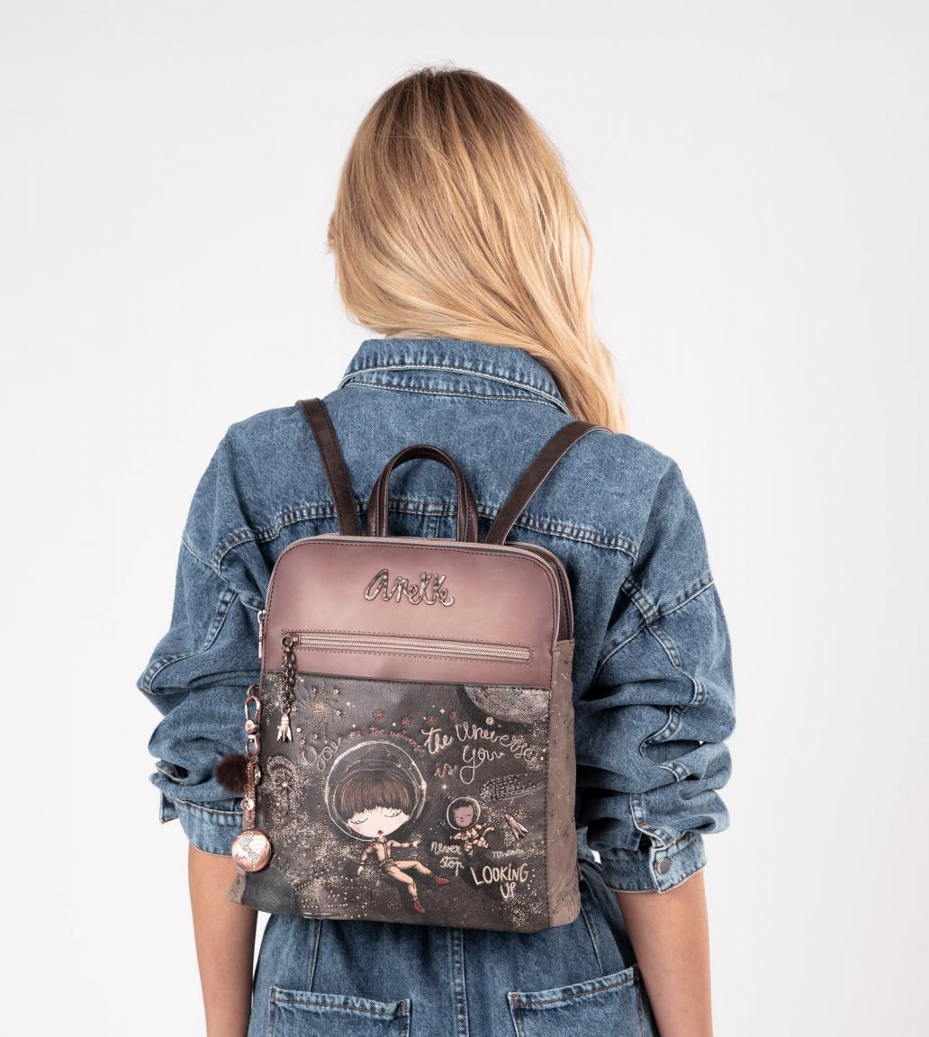 City-Rucksack Universe Space Stars & Planets Anekke Stickerei