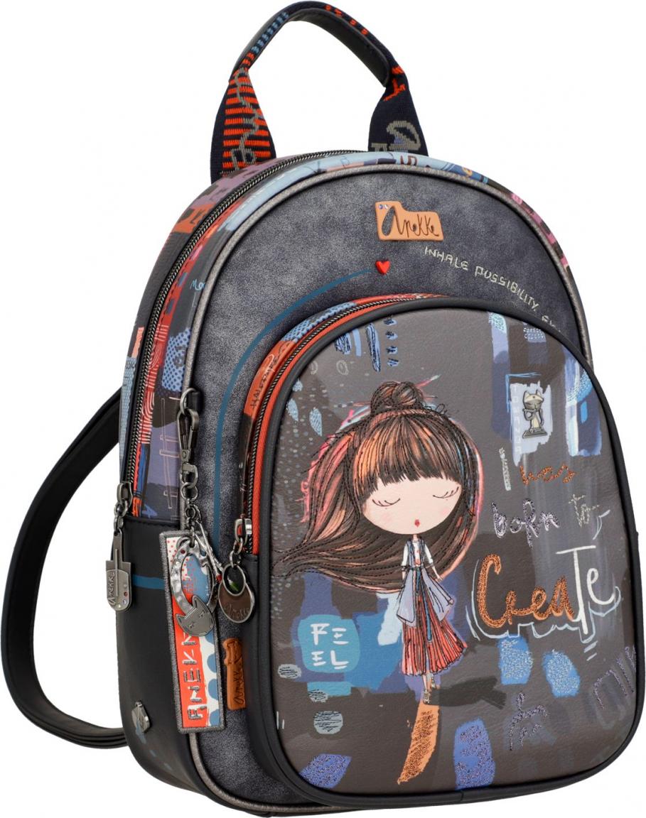 Citybackpack Anekke Contemporary Japan Großstadt blau bunt