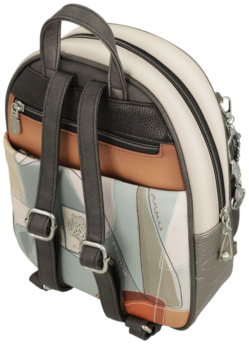 Citybackpack Anekke Sophia Metallicakzente hellbeige