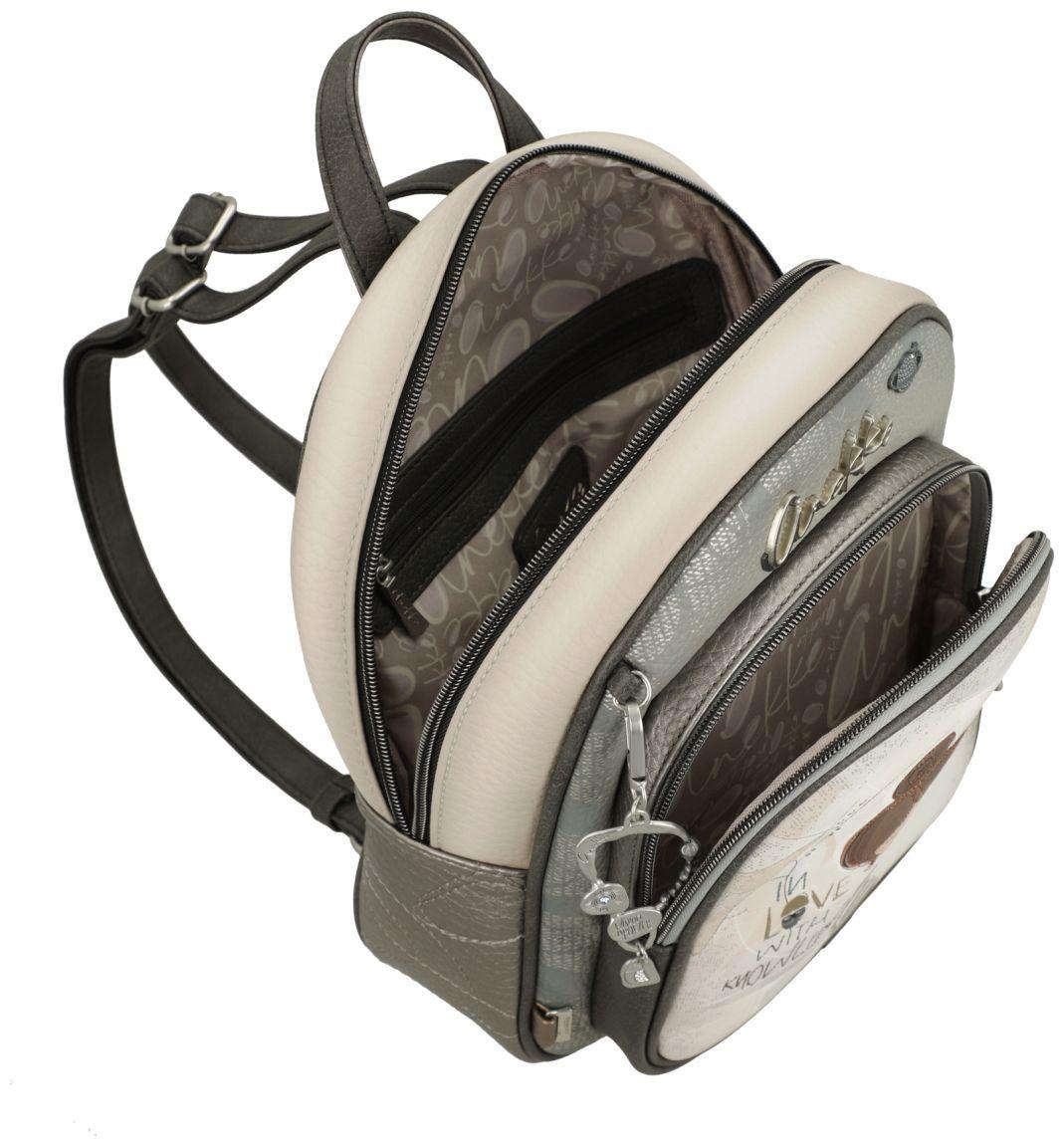Citybackpack Anekke Sophia Metallicakzente hellbeige