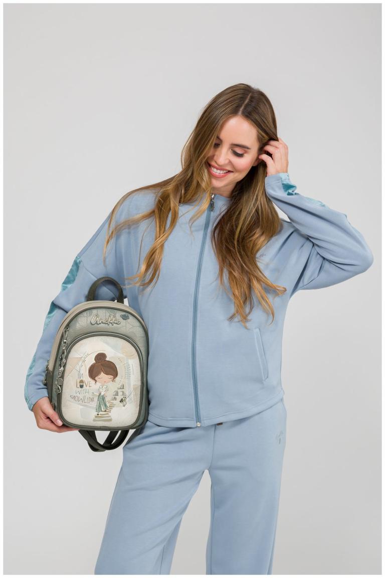 Citybackpack Anekke Sophia Metallicakzente hellbeige