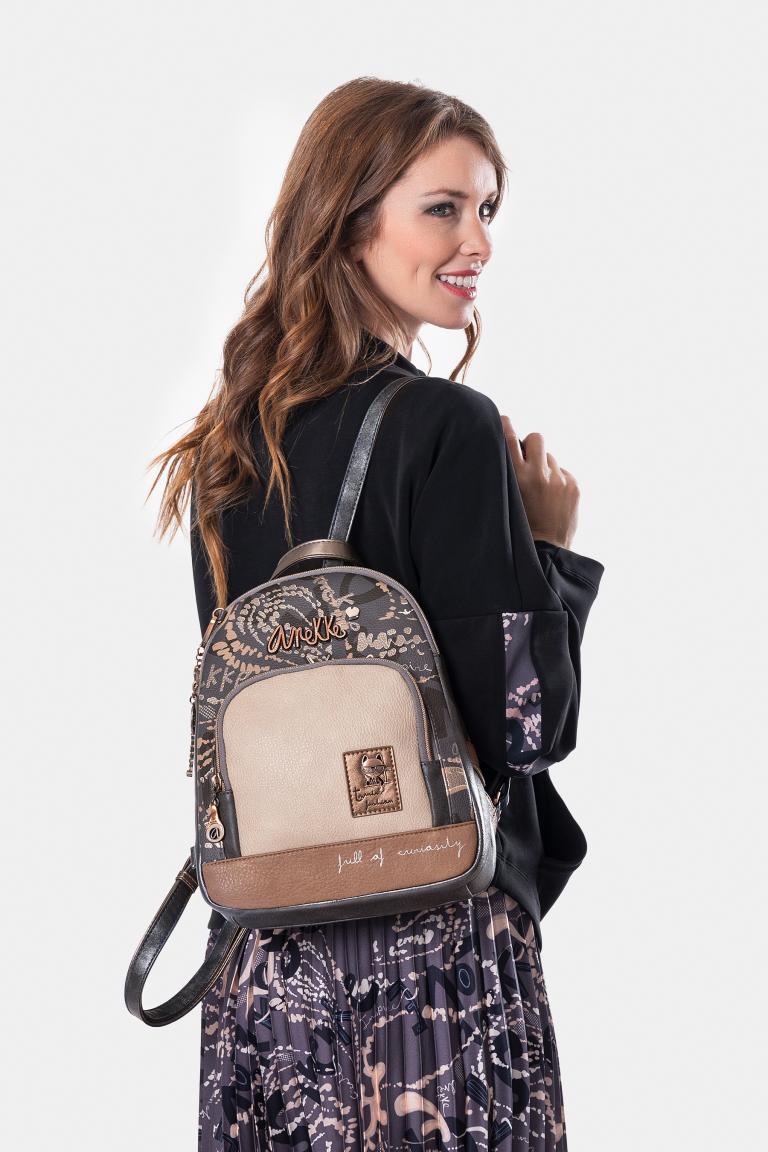 Citybackpack Herbstfarben Anekke Real Smart beige braun