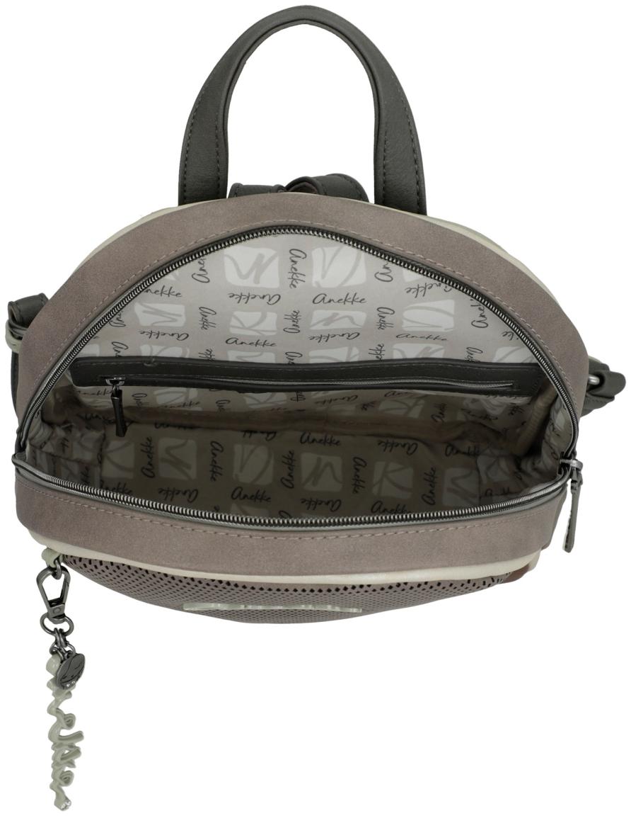 Citybackpack mit Stanzmuster taupe Anekke Sophia Symmetra