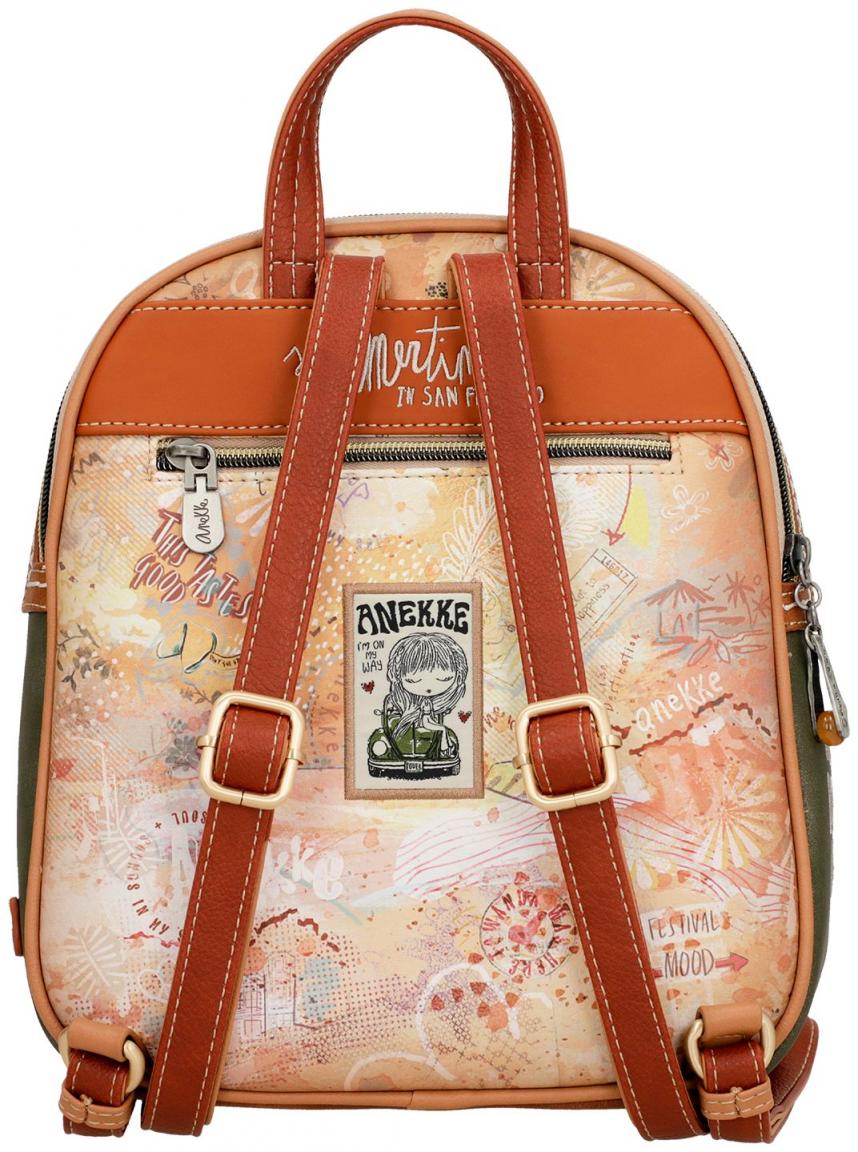 Cityrucksack Anekke Peace & Love Camel Hippie San Francisco