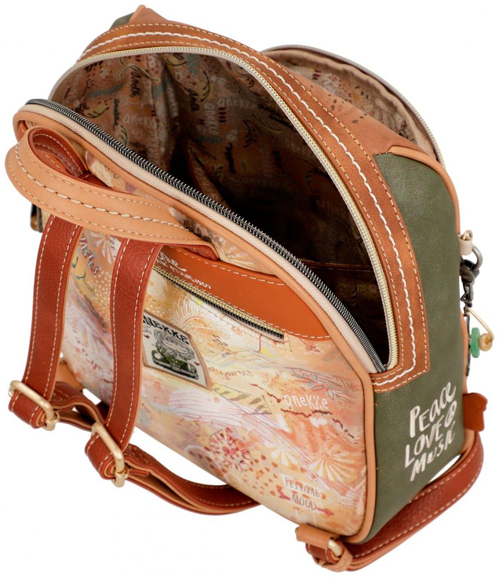 Cityrucksack Anekke Peace & Love Camel Hippie San Francisco