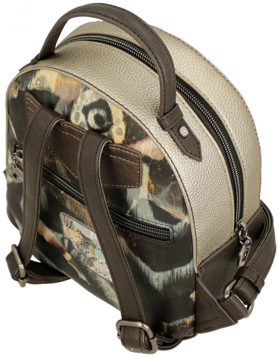 Cityrucksack Anekke Real metallische Brauntöne Traumland
