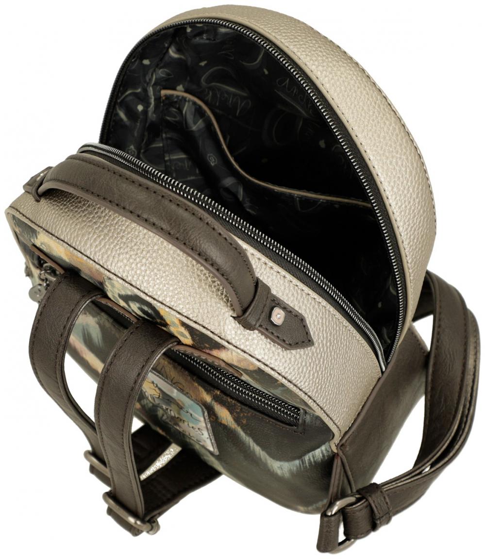 Cityrucksack Anekke Real metallische Brauntöne Traumland