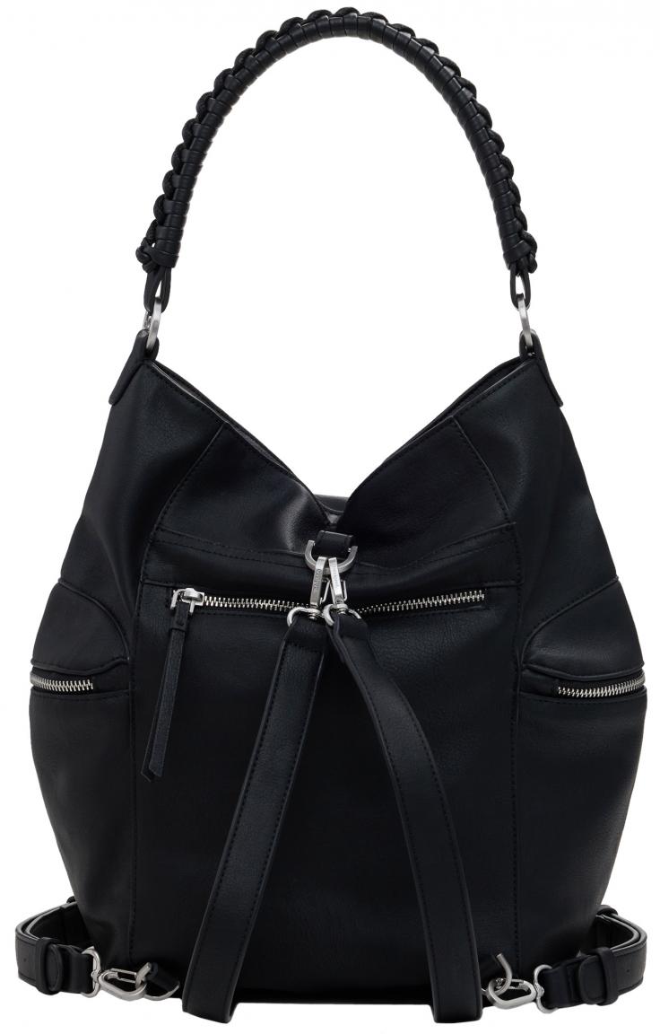 Cityrucksack Arica Desigual schwarz Logo Tasche klassisch