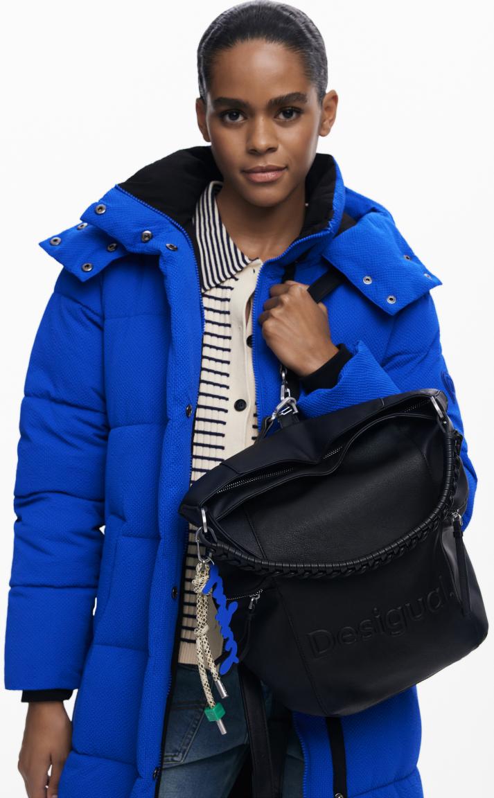 Cityrucksack Arica Desigual schwarz Logo Tasche klassisch