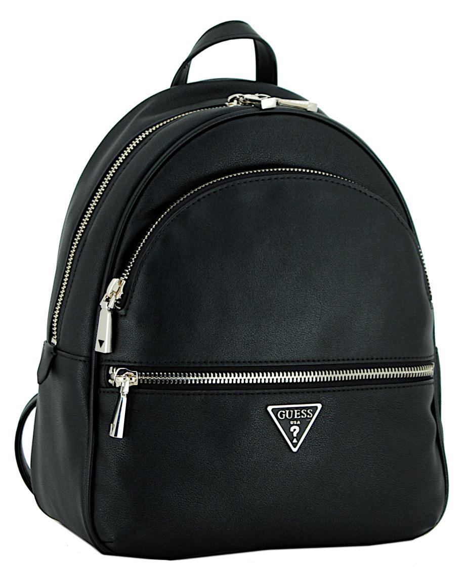 Cityrucksack Manhattan Guess Black Glatt hellgold