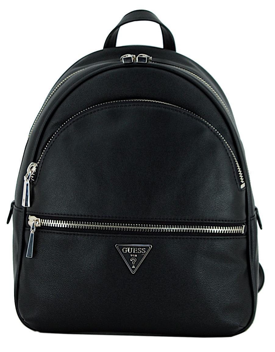 Cityrucksack Manhattan Guess Black Glatt hellgold