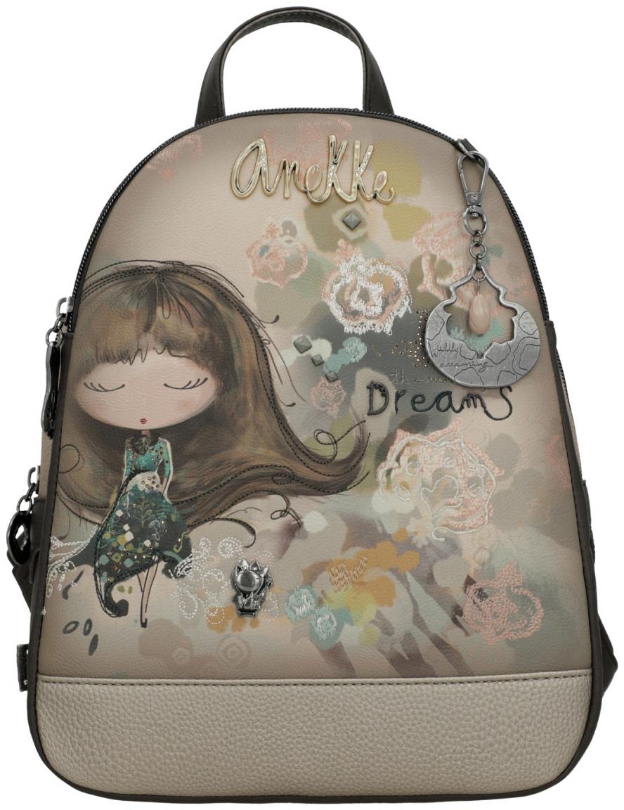 Cityrucksack Real Anekke Diebstahlsicheres Hauptfach Buntes Design