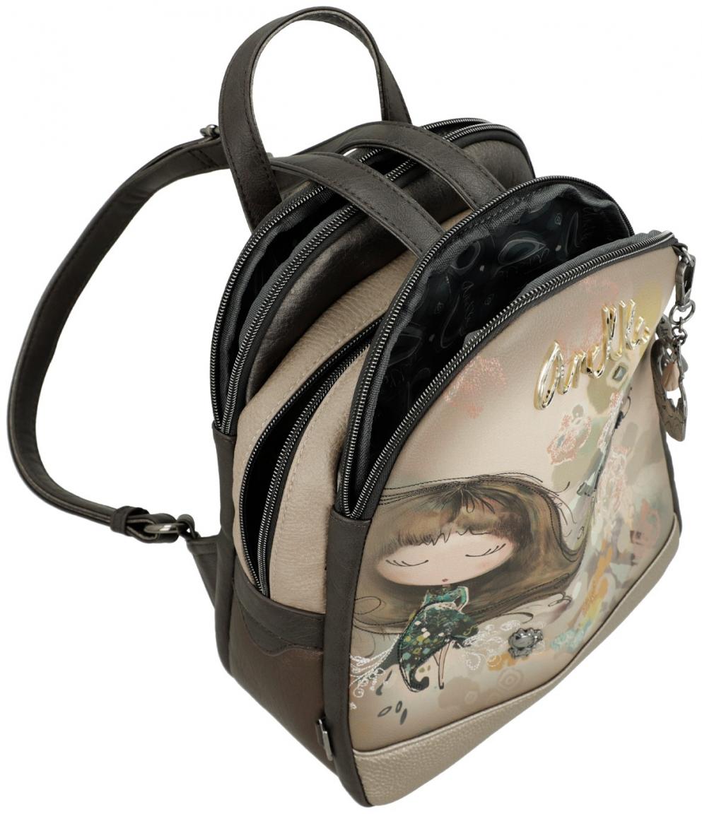 Cityrucksack Real Anekke Diebstahlsicheres Hauptfach Buntes Design