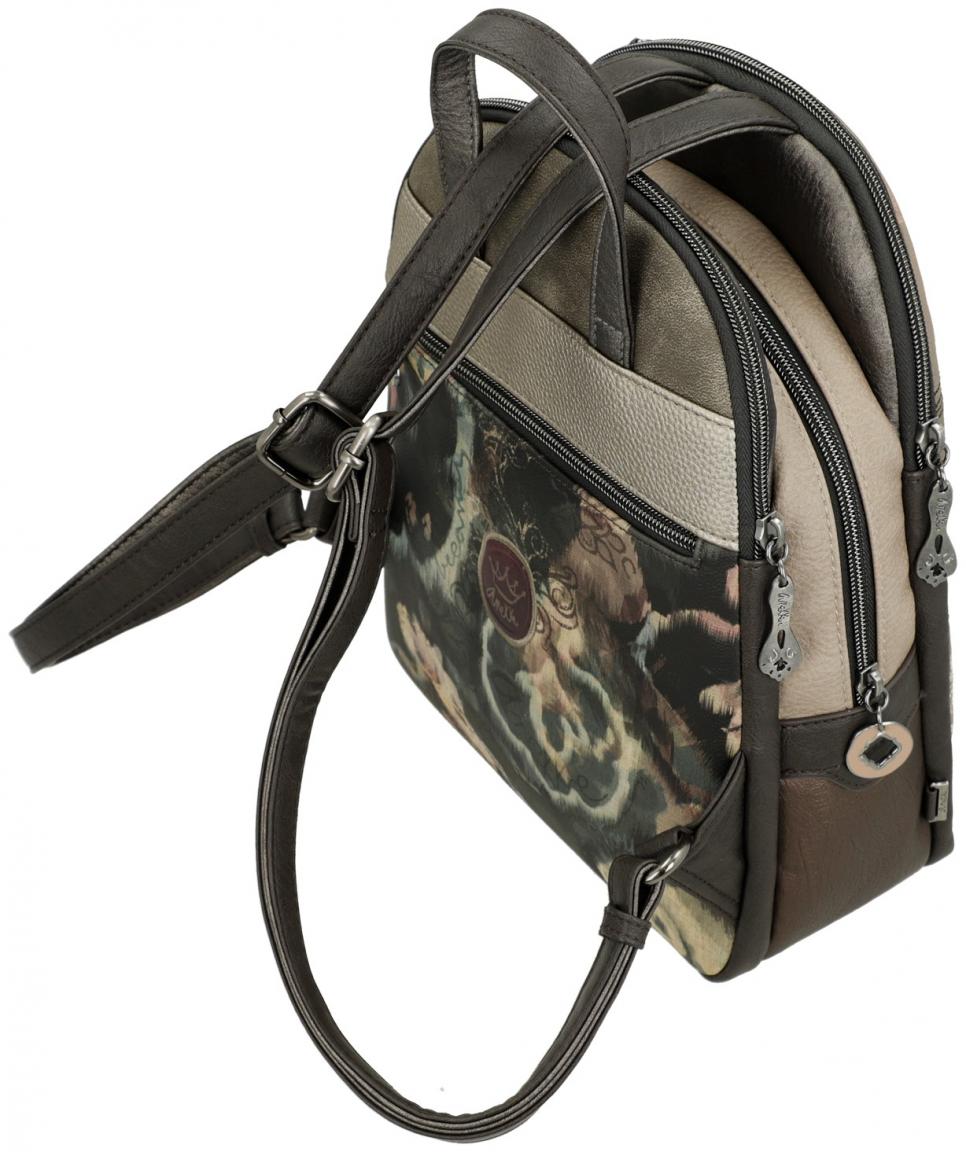 Cityrucksack Real Anekke Diebstahlsicheres Hauptfach Buntes Design