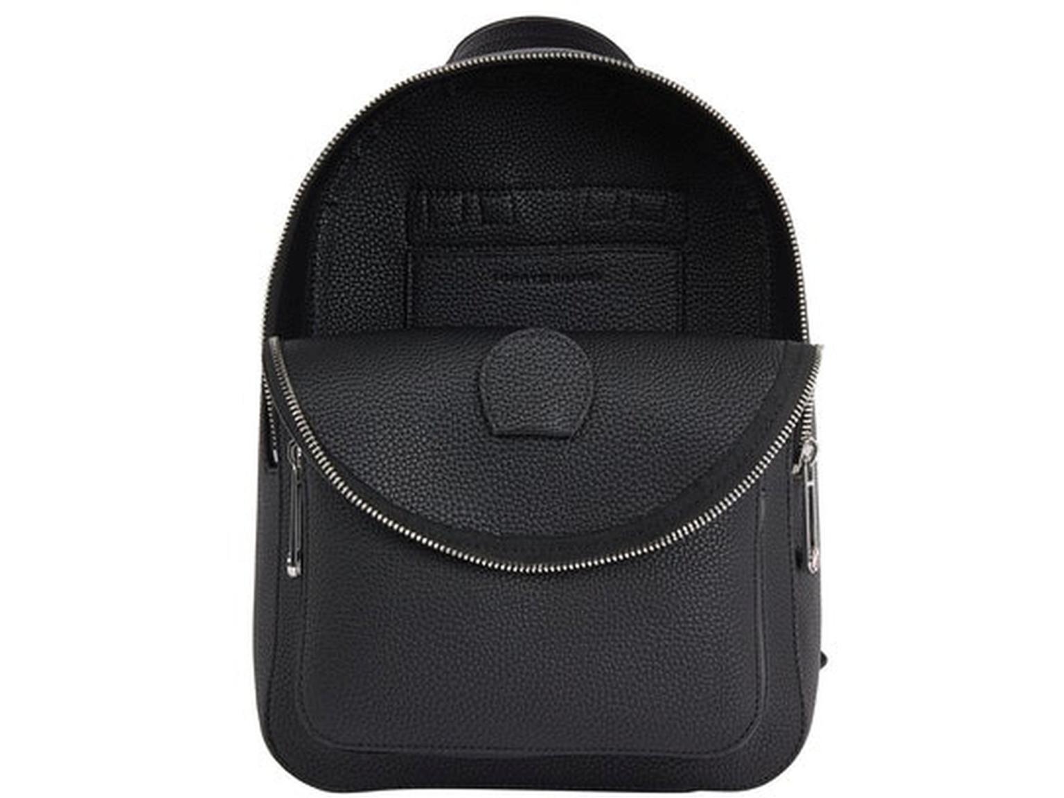 Cityrucksack schwarz Tommy Hilfiger Element Backpack Interlock Emblem Silber