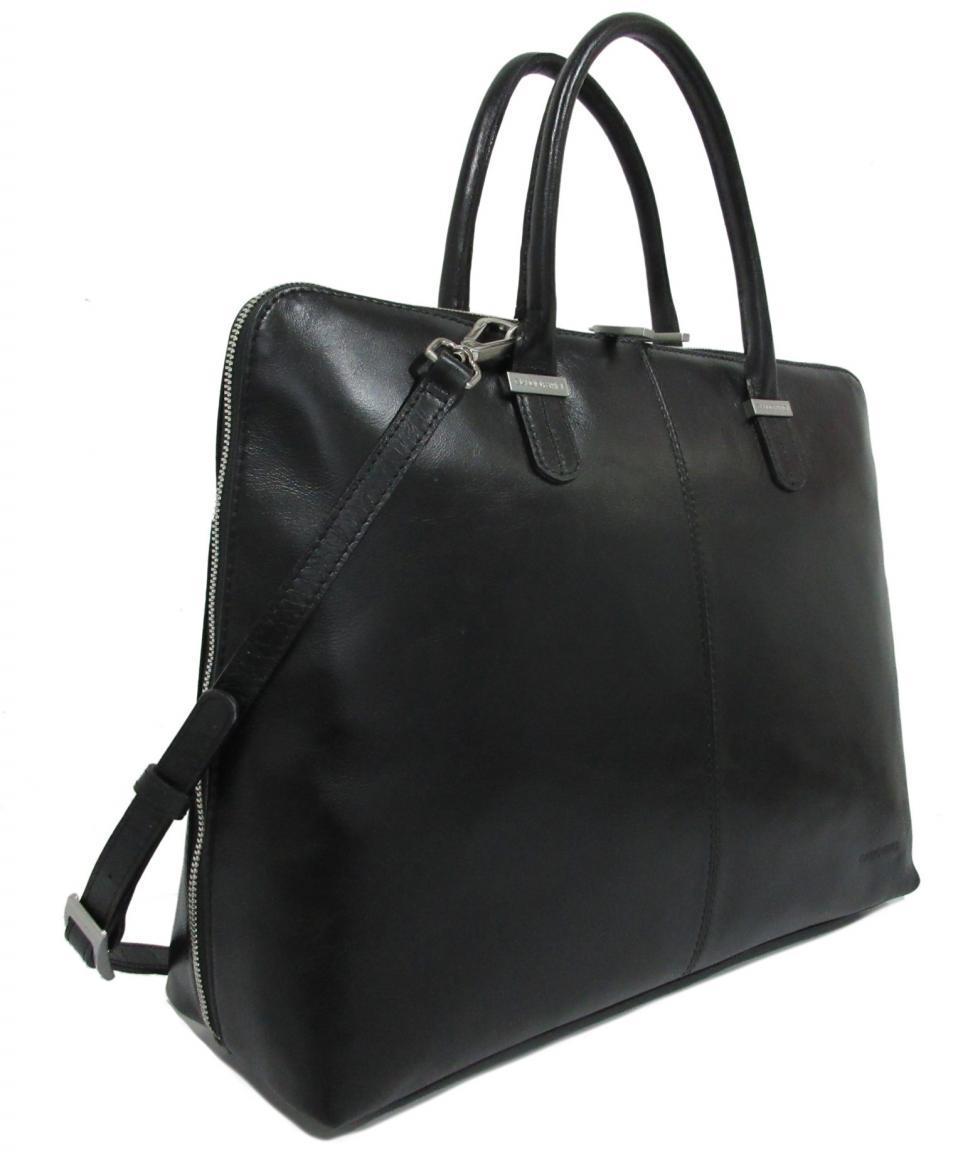 Claudio Ferrici Schultertasche black schwarz Tragegriffe