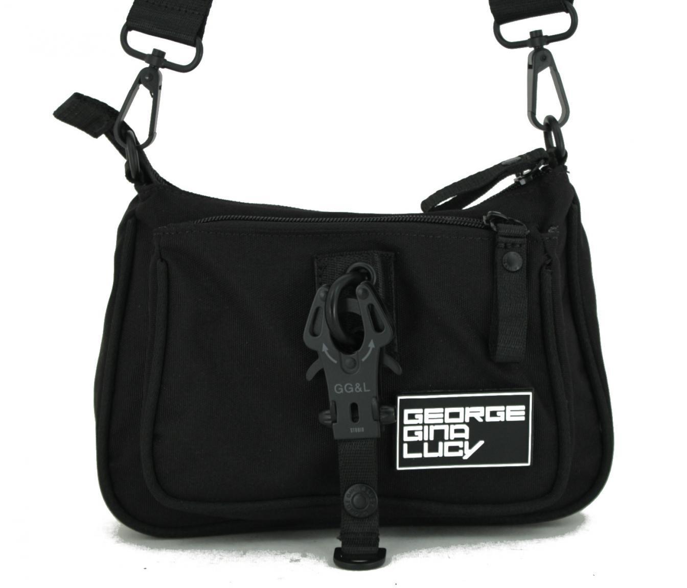 Clutch George Gina & Lucy 24U All in Black GG&L schwarz abnehmbare Geldbörse